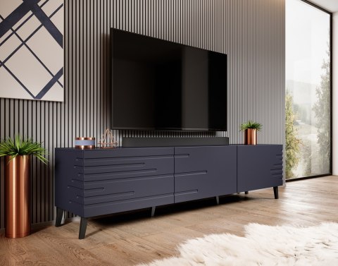 Szafka RTV NOVA 186x40x48 granat mat Szafka RTV NOVA 186x40x48 granat mat