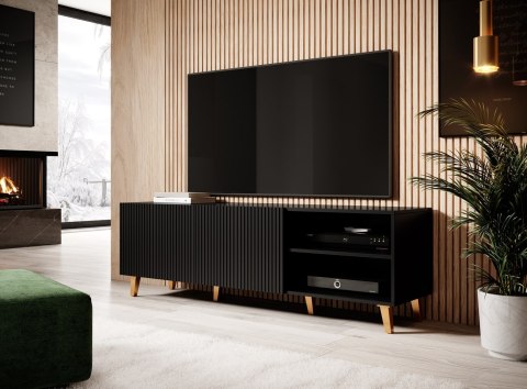 Szafka RTV PAFOS 150x40x52 czarny mat Szafka RTV PAFOS 150x40x52 czarny mat