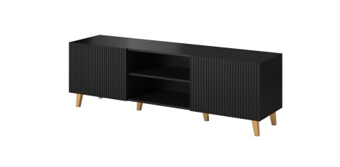 Szafka RTV PAFOS 150x40x52 czarny mat Szafka RTV PAFOS 150x40x52 czarny mat