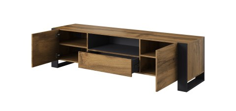 Szafka RTV WOOD 180/44/48 dąb wotan + antracyt Szafka RTV WOOD 180/44/48 dąb wotan + antracyt