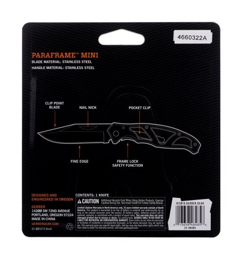 Nóż GERBER Paraframe Mini FE Nóż GERBER Paraframe Mini FE