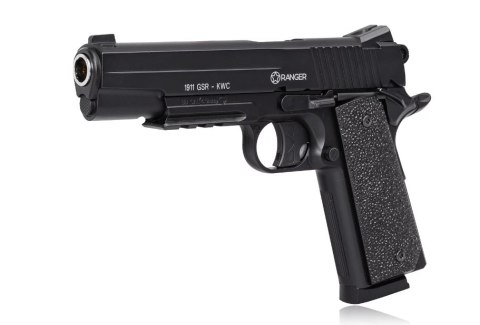 Wiatrówka pistolet RANGER 1911 GSR KWC kal. 4,5 BBs 20 strz. METAL SLIDE CO2 (AAKCMD421AZB) Wiatrówka pistolet RANGER 1911 GSR KWC kal. 4,5 BBs 20 strz. METAL SLIDE CO2 (AAKCMD421AZB)