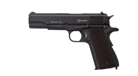 Wiatrówka pistolet RANGER M1911 BB KWC kal. 4,5 BBs BLOW BACK 17 strz. FULL METAL CO2 (AAKCMB760AZB) Wiatrówka pistolet RANGER M1911 BB KWC kal. 4,5 BBs BLOW BACK 17 strz. FULL METAL CO2 (AAKCMB760AZB)