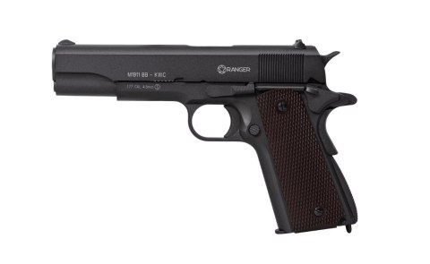 Wiatrówka pistolet RANGER M1911 BB KWC kal. 4,5 BBs BLOW BACK 17 strz. FULL METAL CO2 (AAKCMB760AZB) Wiatrówka pistolet RANGER M1911 BB KWC kal. 4,5 BBs BLOW BACK 17 strz. FULL METAL CO2 (AAKCMB760AZB)