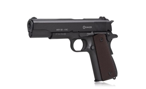 Wiatrówka pistolet RANGER M1911 BB KWC kal. 4,5 BBs BLOW BACK 17 strz. FULL METAL CO2 (AAKCMB760AZB) Wiatrówka pistolet RANGER M1911 BB KWC kal. 4,5 BBs BLOW BACK 17 strz. FULL METAL CO2 (AAKCMB760AZB)