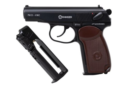 Wiatrówka pistolet RANGER PM Diabolo KWC kal. 4,5 2x6 strz. FULL METAL CO2 (AAKCPD441AZB) Wiatrówka pistolet RANGER PM Diabolo KWC kal. 4,5 2x6 strz. FULL METAL CO2 (AAKCPD441AZB)