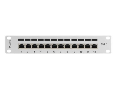 Patch panel Lanberg PPF6-9012-S (1U; 10"; kat. 6; FTP; 12xRJ-45) Patch panel Lanberg PPF6-9012-S (1U; 10"; kat. 6; FTP; 12xRJ-45)
