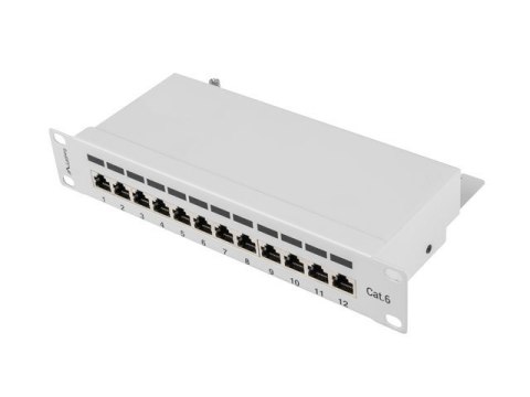 Patch panel Lanberg PPF6-9012-S (1U; 10"; kat. 6; FTP; 12xRJ-45) Patch panel Lanberg PPF6-9012-S (1U; 10"; kat. 6; FTP; 12xRJ-45)