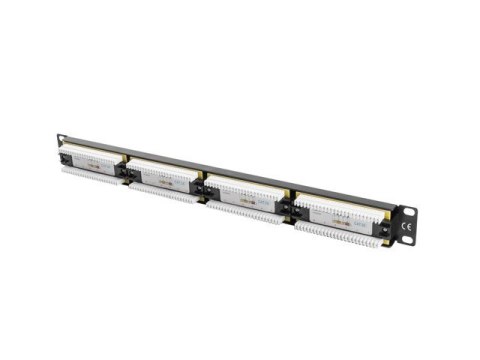 Patch panel Lanberg PPU5-1024-B (1U; 19"; kat. 5e; UTP; 24xRJ-45) Patch panel Lanberg PPU5-1024-B (1U; 19"; kat. 5e; UTP; 24xRJ-45)