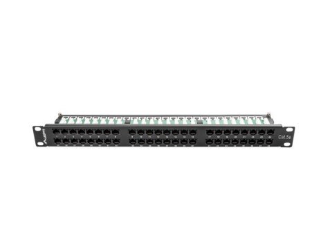 Patch panel Lanberg PPU5-1048-B (1U; 19"; kat. 5e; 48xRJ-45) Patch panel Lanberg PPU5-1048-B (1U; 19"; kat. 5e; 48xRJ-45)