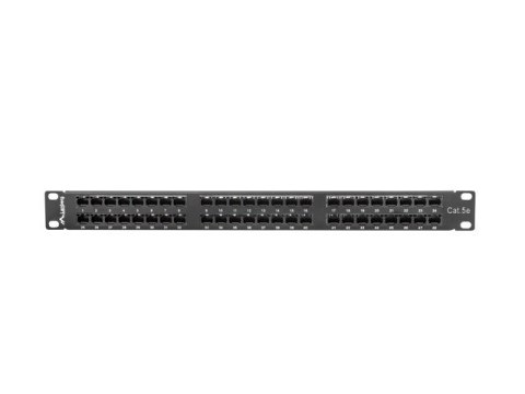 Patch panel Lanberg PPU5-1048-B (1U; 19"; kat. 5e; 48xRJ-45) Patch panel Lanberg PPU5-1048-B (1U; 19"; kat. 5e; 48xRJ-45)