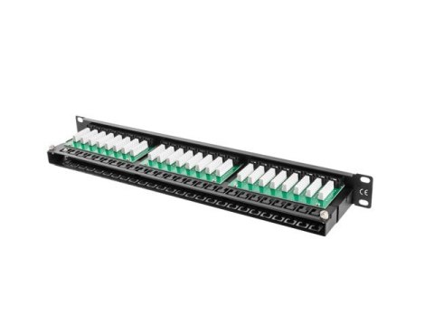 Patch panel Lanberg PPU5-1048-B (1U; 19"; kat. 5e; 48xRJ-45) Patch panel Lanberg PPU5-1048-B (1U; 19"; kat. 5e; 48xRJ-45)