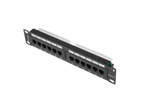 Patch panel Lanberg PPU5-9012-B (1U; 10"; kat. 5e; UTP; 12xRJ-45) Patch panel Lanberg PPU5-9012-B (1U; 10"; kat. 5e; UTP; 12xRJ-45)