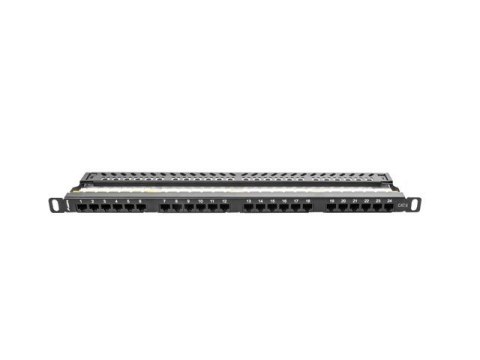 Patch panel Lanberg PPU6-0024-B (0.5U; kat. 6; 24xRJ-45) Patch panel Lanberg PPU6-0024-B (0.5U; kat. 6; 24xRJ-45)