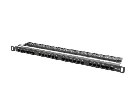 Patch panel Lanberg PPU6-0024-B (0.5U; kat. 6; 24xRJ-45) Patch panel Lanberg PPU6-0024-B (0.5U; kat. 6; 24xRJ-45)