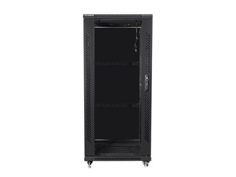 Szafa rack Lanberg FF01-6627-12B (27U; 19''; 1390mm / 600mm / 600 mm; stojąca; Szklane; 800 kg; kolor czarny) Szafa rack Lanberg FF01-6627-12B (27U; 19''; 1390mm / 600mm / 600 mm; stojąca; Szklane; 800 kg; kolor czarny)