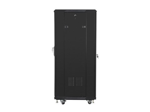 Szafa rack Lanberg FF01-6627-12B (27U; 19''; 1390mm / 600mm / 600 mm; stojąca; Szklane; 800 kg; kolor czarny) Szafa rack Lanberg FF01-6627-12B (27U; 19''; 1390mm / 600mm / 600 mm; stojąca; Szklane; 800 kg; kolor czarny)