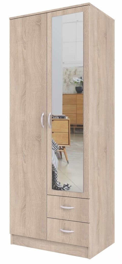 SZAFA ROMANA 80X205 SONOMA Z LUSTREM SZAFA ROMANA 80X205 SONOMA Z LUSTREM