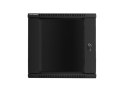 Szafa rack Lanberg WF01-6612-10B (12U; 635mm / 600mm / 600 mm; wisząca; Szklane; 19''; kolor czarny)