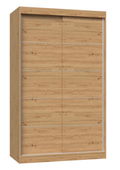 Szafa z drzwiami przesuwnymi i ozdobnymi szprosami IGA 120x61xH200 artisan Szafa z drzwiami przesuwnymi i ozdobnymi szprosami IGA 120x61xH200 artisan