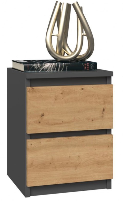 Szafka nocna M2 30x30xH40 antracyt/artisan Szafka nocna M2 30x30xH40 antracyt/artisan