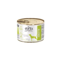 4VETS Natural Allergy Lamb Dog - mokra karma dla psa - 185 g