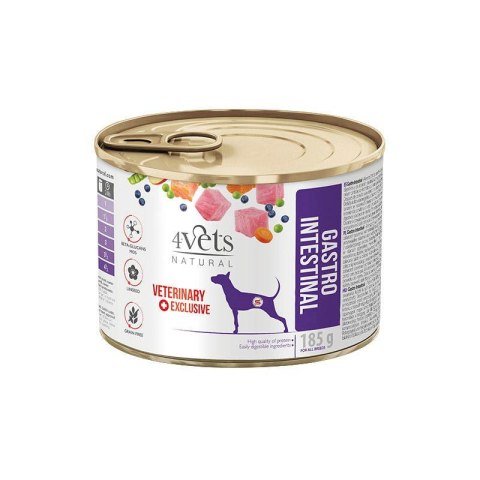 4VETS Natural Gastro Intestinal Dog - mokra karma dla psa - 185 g 4VETS Natural Gastro Intestinal Dog - mokra karma dla psa - 185 g