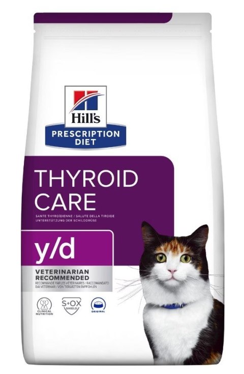 HILL'S Thyroid Care y/d - sucha karma dla kota - 3 kg HILL'S Thyroid Care y/d - sucha karma dla kota - 3 kg