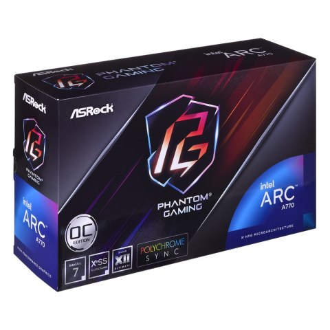 Karta graficzna ASRock Arc A770 Phantom Gaming 16GB OC Karta graficzna ASRock Arc A770 Phantom Gaming 16GB OC
