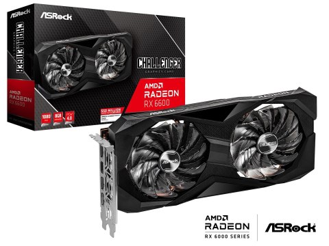 Karta graficzna ASRock Radeon RX 6600 Challenger D 8GB Karta graficzna ASRock Radeon RX 6600 Challenger D 8GB