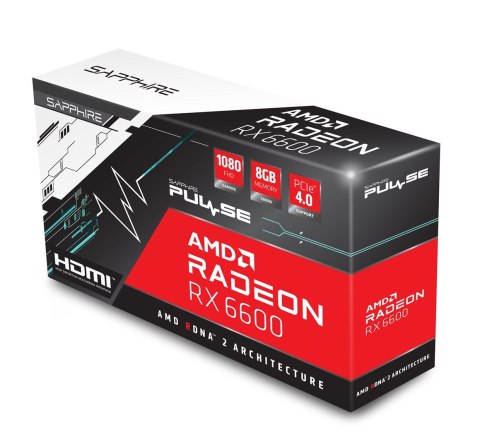 Karta graficzna SAPPHIRE Radeon RX 6600 PULSE Gaming 8GB GDDR6 (WYPRZEDAŻ) Karta graficzna SAPPHIRE Radeon RX 6600 PULSE Gaming 8GB GDDR6 (WYPRZEDAŻ)
