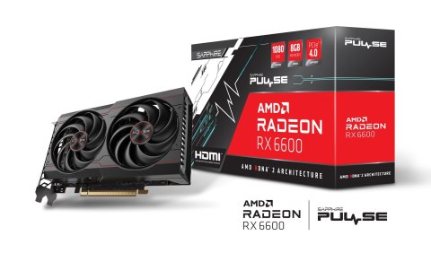 Karta graficzna SAPPHIRE Radeon RX 6600 PULSE Gaming 8GB GDDR6 (WYPRZEDAŻ) Karta graficzna SAPPHIRE Radeon RX 6600 PULSE Gaming 8GB GDDR6 (WYPRZEDAŻ)