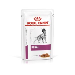 ROYAL CANIN Renal plasterki w sosie - karma mokra dla psa z niewydolnością nerek - 12x100 g
