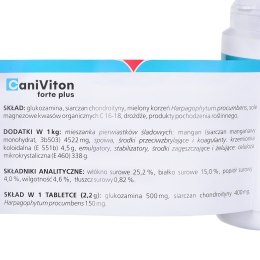 VETOQUINOL CaniViton Forte Plus - tabletki wspomagające funkcje chrząstki stawowej - 90 sztuk