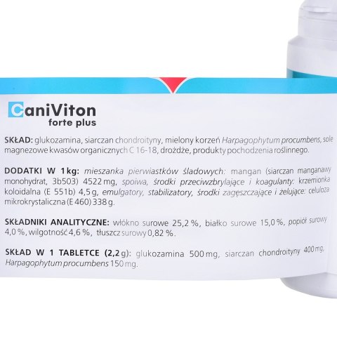 VETOQUINOL CaniViton Forte Plus - tabletki wspomagające funkcje chrząstki stawowej - 90 sztuk VETOQUINOL CaniViton Forte Plus - tabletki wspomagające funkcje chrząstki stawowej - 90 sztuk