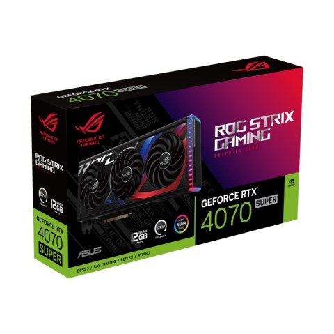 Karta graficzna ASUS ROG Strix GeForce RTX 4070 SUPER 12GB GAMING Karta graficzna ASUS ROG Strix GeForce RTX 4070 SUPER 12GB GAMING