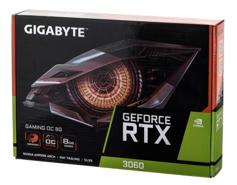 Karta graficzna Gigabyte GeForce RTX 3060 GAMING OC 8GB 2.0 Karta graficzna Gigabyte GeForce RTX 3060 GAMING OC 8GB 2.0