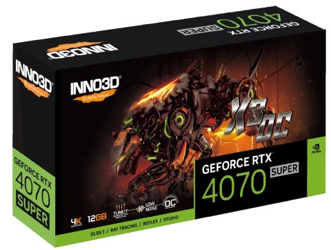 Karta graficzna INNO3D GeForce RTX 4070 SUPER X3 OC Karta graficzna INNO3D GeForce RTX 4070 SUPER X3 OC