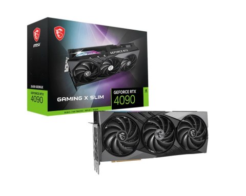 Karta graficzna MSI GeForce RTX 4090 GAMING X SLIM 24GB Karta graficzna MSI GeForce RTX 4090 GAMING X SLIM 24GB