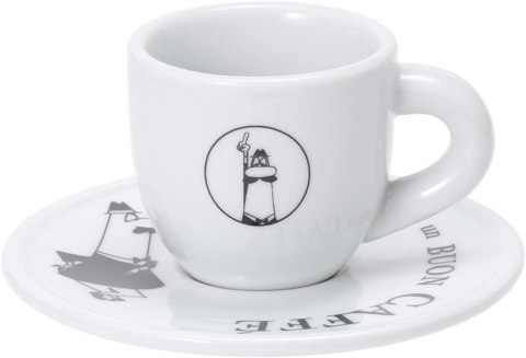 Bialetti Zestaw 4 filiżanek i spodków 50ml Bialetti Zestaw 4 filiżanek i spodków 50ml