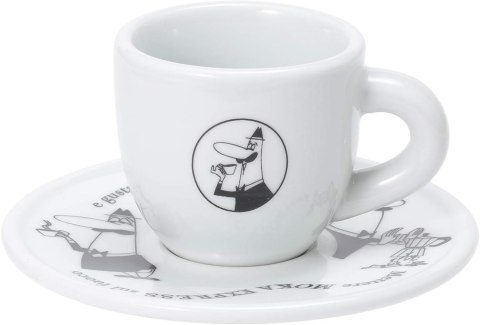 Bialetti Zestaw 4 filiżanek i spodków 50ml Bialetti Zestaw 4 filiżanek i spodków 50ml