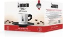 Bialetti zestaw 4 filiżanek+podstawka biało-czarny