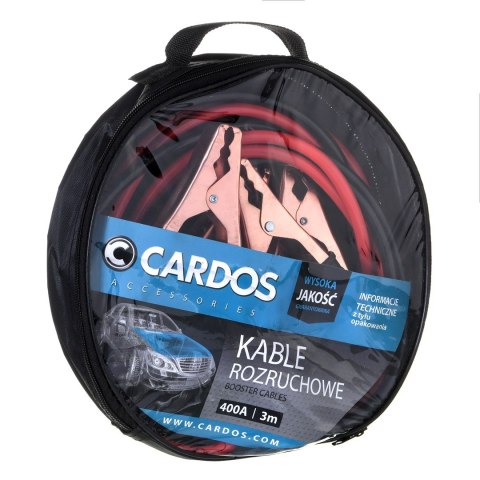 CARDOS Kable rozruchowe 400A długość 3m CARDOS Kable rozruchowe 400A długość 3m