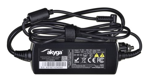 Zasilacz Akyga AK-ND-43 do notebooka Acer (19 V; 4,74 A; 90W; 5.5 mm x 1.7 mm) Zasilacz Akyga AK-ND-43 do notebooka Acer (19 V; 4,74 A; 90W; 5.5 mm x 1.7 mm)