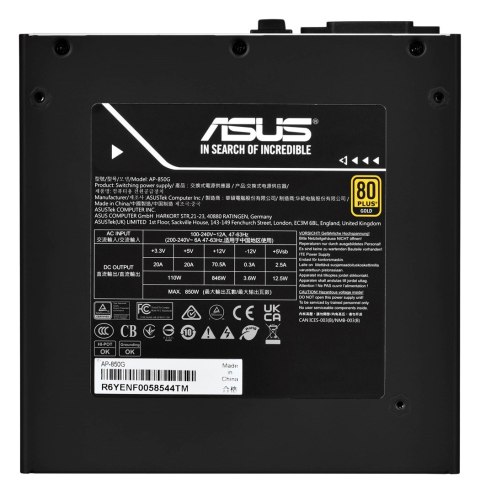 Zasilacz Asus Prime 850W Gold - bulk Zasilacz Asus Prime 850W Gold - bulk