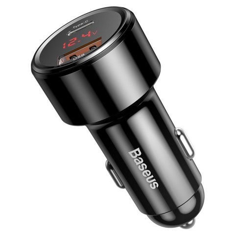 BASEUS ŁADOWARKA SAMOCHODOWA PD 45W USB+USB-C QC BASEUS ŁADOWARKA SAMOCHODOWA PD 45W USB+USB-C QC