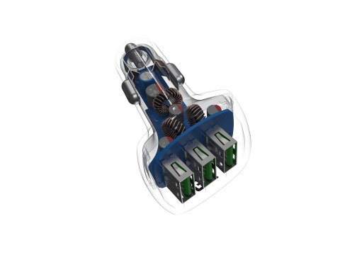 GREEN CELL ŁADOWARKA SAMOCHODOWA POWER RIDE 54W 3XUSB QC 3.0 GREEN CELL ŁADOWARKA SAMOCHODOWA POWER RIDE 54W 3XUSB QC 3.0