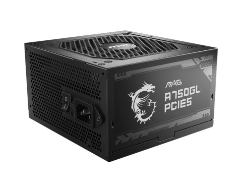 Zasilacz MSI MAG A750GL PCIE5 750W 80+ Gold Zasilacz MSI MAG A750GL PCIE5 750W 80+ Gold