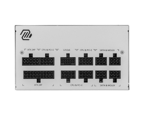 Zasilacz MSI MAG A850GL PCIE5 WHITE 850W 80+ Gold Zasilacz MSI MAG A850GL PCIE5 WHITE 850W 80+ Gold