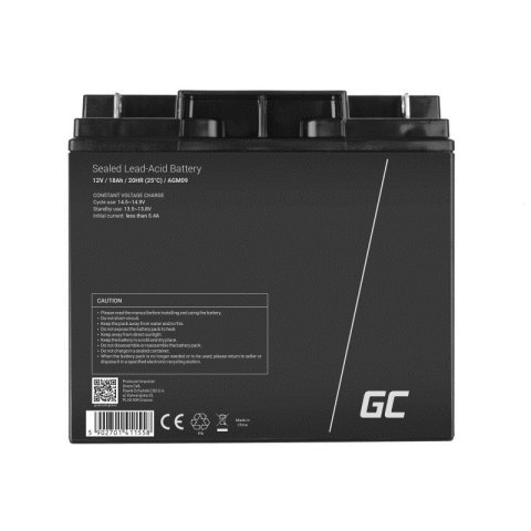 GREEN CELL AKUMULATOR ŻELOWY AGM09 12V 18AH GREEN CELL AKUMULATOR ŻELOWY AGM09 12V 18AH